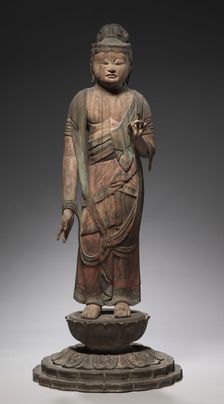 Standing Shokannon with Lotus Base, 900s. Creator: Unknown