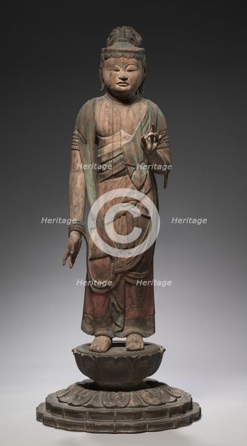 Standing Shokannon with Lotus Base, 900s. Creator: Unknown.
