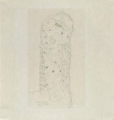 Standing Pair of Lovers, 1907-1908. Creator: Klimt, Gustav (1862-1918)