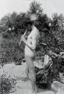 Standing Piper (Study for "Arcadia"), c. 1883. Creator: Thomas Eakins