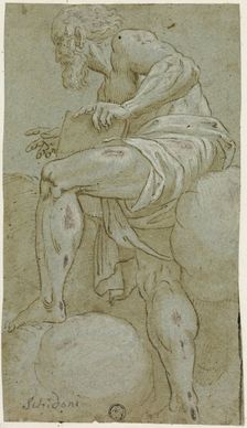 Standing Prophet Holding a Book, n.d. Creator: Unknown