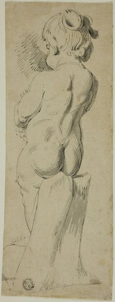 Standing Putto From the Back, n.d. Creator: Unknown