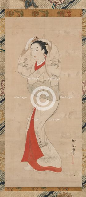 Standing Woman, 1740s. Creator: Ryukado.