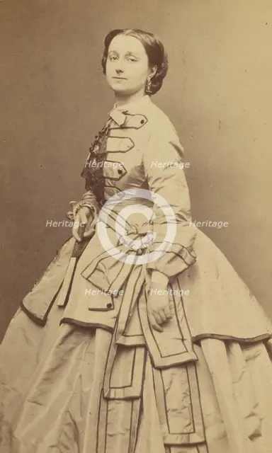 Standing Woman, 1865-1870. Creator: Etienne Carjat.