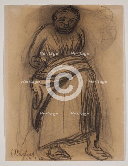 Standing Woman, 1922. Creator: Ernst Barlach.