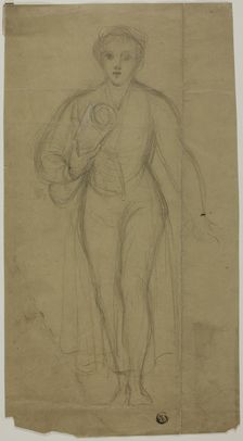 Standing Woman Carrying Rolled-Up Paper, n.d. Creator: Unknown