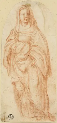 Standing Woman, c. 1600. Creator: Unknown