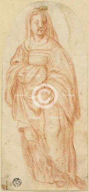 Standing Woman, c. 1600. Creator: Unknown.