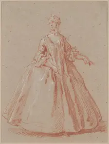Standing Woman, c. 1730. Creator: Jean-Baptiste Oudry