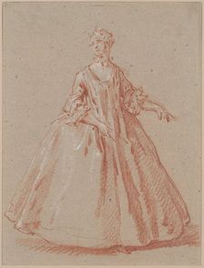Standing Woman, c. 1730. Creator: Jean-Baptiste Oudry