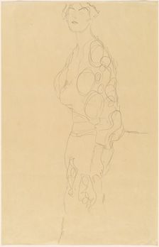 Standing Woman, c. 1910. Creator: Gustav Klimt