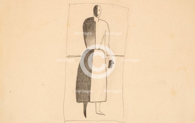 Standing Woman, c1930. Creator: Malevich, Kasimir Severinovich (1878-1935).