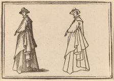 Standing Woman in a Great Coat, 1621. Creator: Edouard Eckman