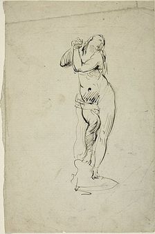 Standing Woman with Clasped Hands, n.d. Creator: Jean-Baptiste Carpeaux