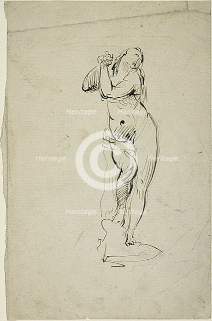 Standing Woman with Clasped Hands, n.d. Creator: Jean-Baptiste Carpeaux.
