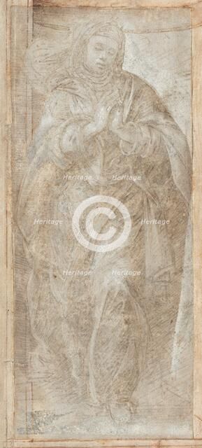 Standing Woman with Her Hands Clasped in Prayer, c. 1488. Creator: Filippino Lippi.