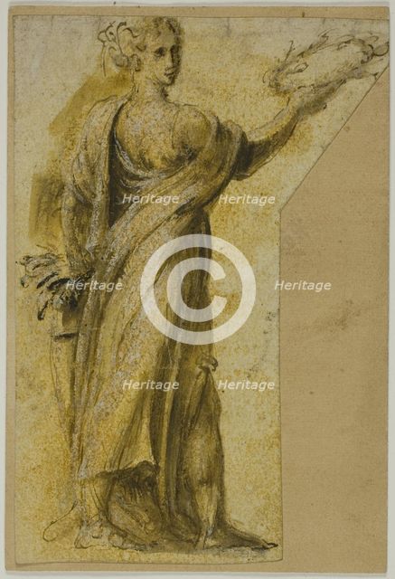 Standing Woman with Laurel Wreath, n.d. Creator: Biagio Pupini.