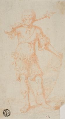 Standing Warrior, 1635/99. Creator: Unknown