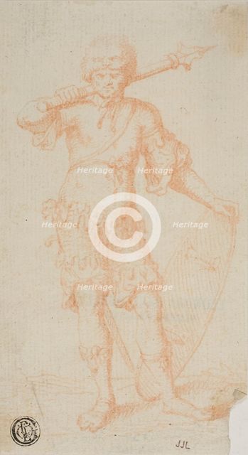 Standing Warrior, 1635/99. Creator: Unknown.