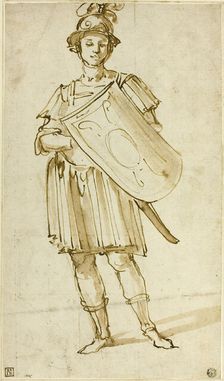 Standing Warrior, c.1600. Creator: Unknown