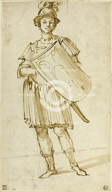 Standing Warrior, c.1600. Creator: Unknown.