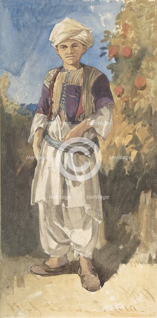 Standing Turkish Youth, 1844. Creator: William James Muller.