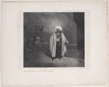 Standing Turk, 1831. Creator: Alexandre Gabriel Decamps