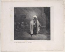 Standing Turk, 1831. Creator: Alexandre Gabriel Decamps