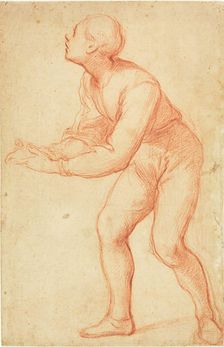 Standing Young Man With Outstretched Arms, n.d. Creator: Giovanni Balducci
