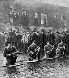 Standoff on Sidney Street, Stepney, London, 3rd January 1911 (1937).Artist: Central Press