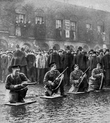 Standoff on Sidney Street, Stepney, London, 3rd January 1911 (1937).Artist: Central Press