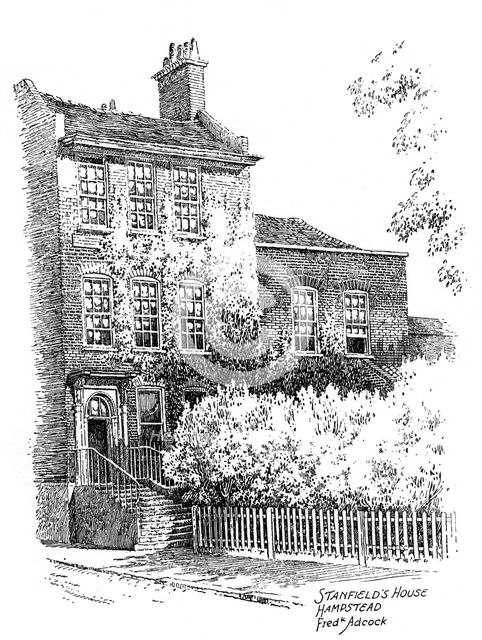Stanfield House, Hampstead, London, 1912. Artist: Frederick Adcock