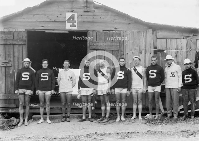 Stanford University crew - Poughkeepsie, between c1910 and c1915. Creator: Bain News Service.