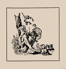 Stanislavski: In the bosom of nature, Early 1900s. Creator: Unknown artist