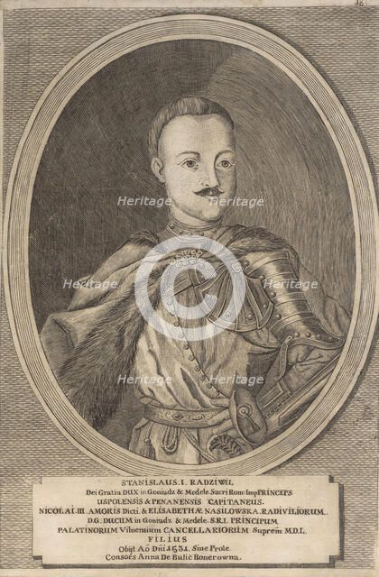 Stanislaw I Radziwill. From: Icones Familiae Ducalis Radivilianae, 1758.