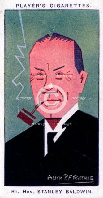 Stanley Baldwin, 1st Earl Baldwin, British Prime Minister, 1926.Artist: Alick P F Ritchie