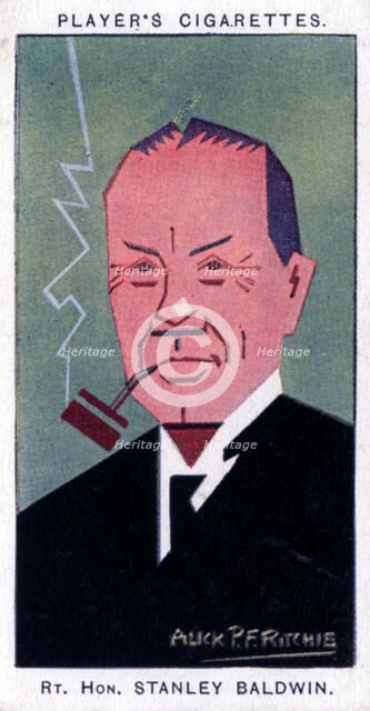 Stanley Baldwin, 1st Earl Baldwin, British Prime Minister, 1926.Artist: Alick P F Ritchie