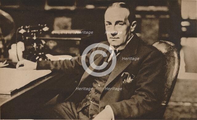 Stanley Baldwin, newly elected Prime Minister of the United Kingdom, May 1923 (1935).  Artist: Unknown.