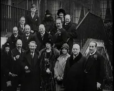Stanley Baldwin, Prime Minister of Britain, Austen Chamberlain, British Secretary of State..., 1920s Creator: British Pathe Ltd