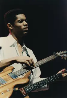 Stanley Jordan, London Jazz Festival, Town and Country Club, October 1990. Creator: Brian Foskett