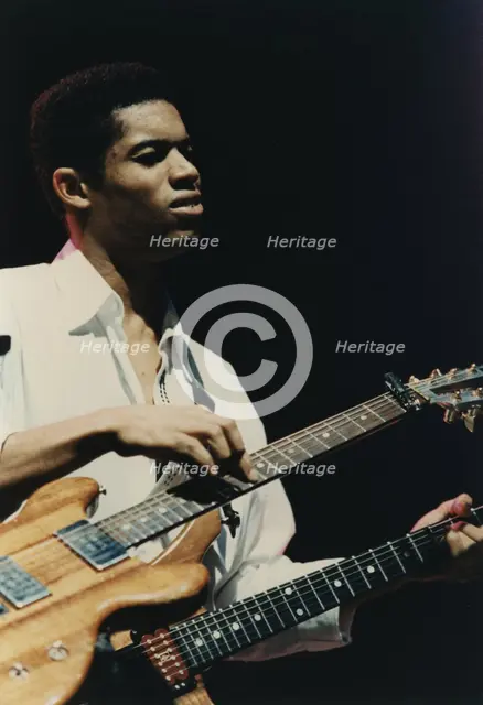 Stanley Jordan,  London Jazz Festival, Town and Country Club, October 1990. Creator: Brian Foskett.