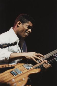 Stanley Jordan, London Jazz Festival, Town and Country Club, October 1990. Creator: Brian Foskett