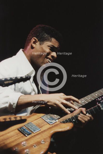 Stanley Jordan, London Jazz Festival, Town and Country Club, October 1990. Creator: Brian Foskett.