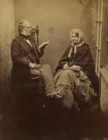 Stanley Percival, Esquire and wife, about 1860-1875. Creator: Unknown
