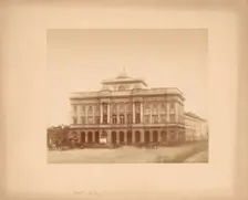 Staszic Palace - front façade, Warsaw, between 1880-1890. Creator: Unknown