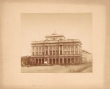 Staszic Palace - front façade, Warsaw, between 1880-1890. Creator: Unknown