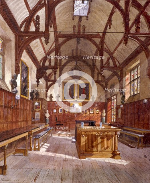 Staple Inn hall, London, 1882 . Artist: John Crowther
