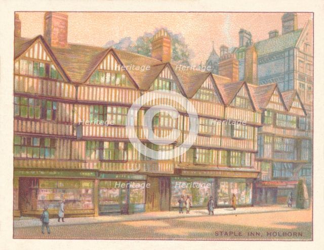 'Staple Inn, Holborn', 1929. Artist: Unknown.