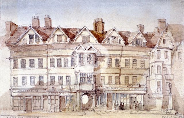 Staple Inn, Holborn, London, 1854. Artist: Thomas Colman Dibdin