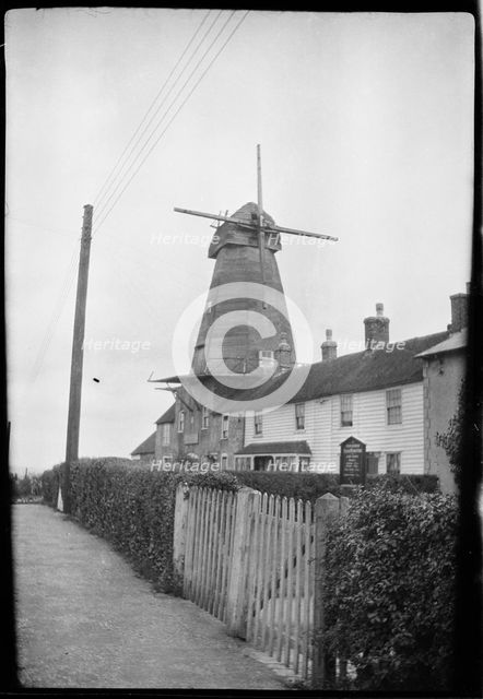 Staplecross Smock Mill, Bodiam Road, Staplecross, Ewhurst, Rother, East Sussex, 1932. Creator: Francis Matthew Shea.